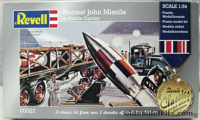 Revell 1/48 Honest John Missile with Mobile Carrier and Truck, 00027 plastic model kit